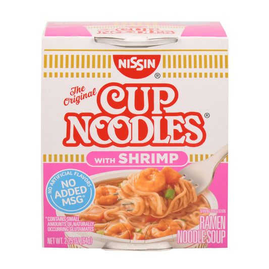 Nissin Cup Noodles with Shrimp 2.25oz (1count)
