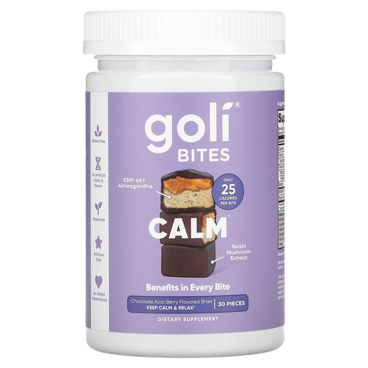 Goli Bits Calm Chocolate Acai Berry Flavored Bites (30 pieces)