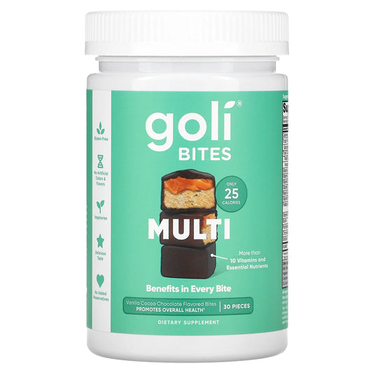 Goli Bites Multi Vanilla Cocoa Chocolate Flavored Bites (30 pieces)