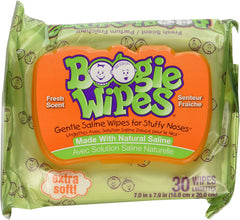 Boogie Wipes Gentle Saline Nose Wipes 30ct