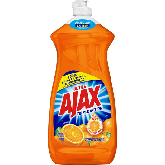 Ajax Ultra Triple Action Dish Liquid/Hand Soap Orange 28fl oz