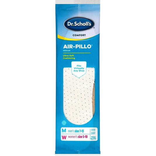 Dr. Scholl's Comfort Air-Pillo Insoles Men's Sizes 7-13 & Womens's Sizes 5-10 1 Pair