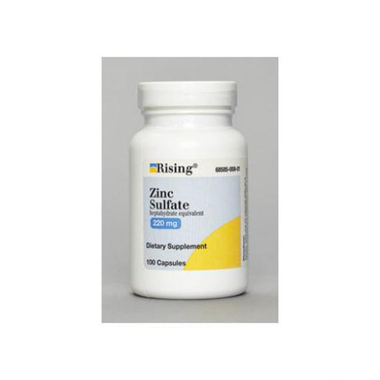 Rising Zinc Sulfate 220mg (100 capsules)