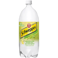 Schweppes Lemon Lime Sparkling Seltzer Water 2 Liters