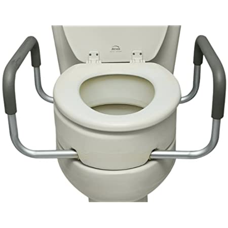 RAISED TOILET SEAT WITH ARMS