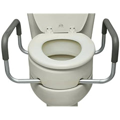 RAISED TOILET SEAT WITH ARMS