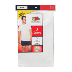 FOL TSHIRT TAGFREE CREWS EXTRA LARGE 3CT