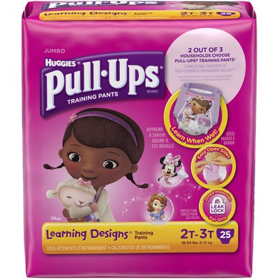 Huggies Pull Ups Girls 2T-3T 25CT
