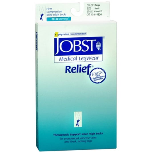 JOBST RELIEF THIGH HI 20-30 BEIGE SMALL OPEN