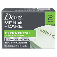 Dove Men+Care Extra Fresh Body + Face Bars 7.5 oz 2 ct.