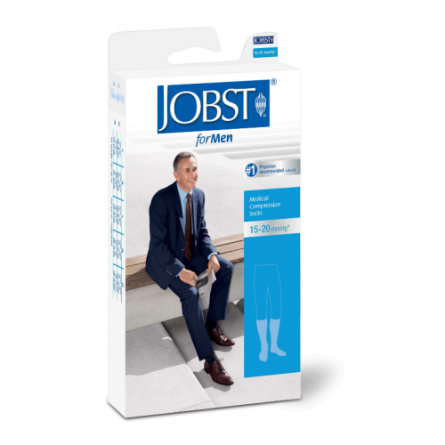 JOBST KNEE HI MENS DRESS 15-20 SMALL BLACK