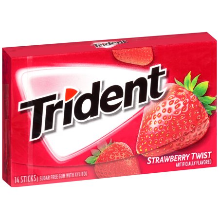 Trident Strawberry Twist Sugarfree Gum 14sticks