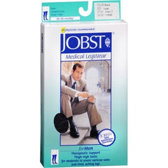 JOBST MEN KNEE HI 20-30 LARGE BLACK