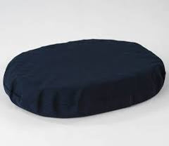 Donut Cushion Convoluted Navy 18"x14"x3"