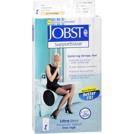 JOBST KNEE HI BLACK 8-15MM 9.5-11