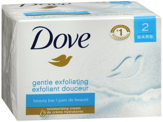 Dove Gentle Exfoliating Bars 7.5 oz 2 ct.