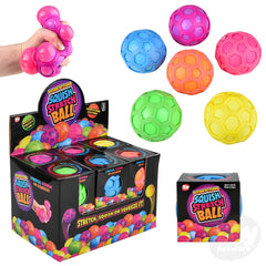 Toysmith Honeycomb Squish Stretch Ball Asst Colors 1ct