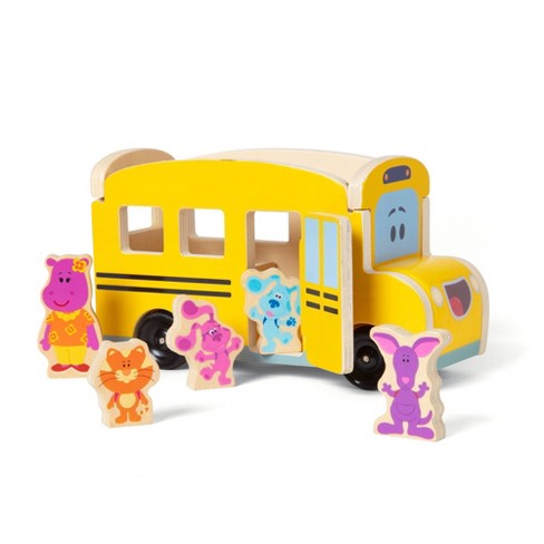Melissa & Doug Blue's Clue's & You! Plull Back Bus 9 pieces