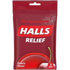 Halls Cough Drops Cherry 30count