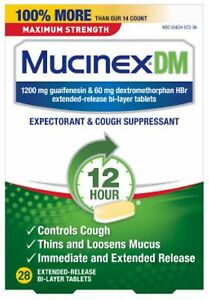 Mucinex DM Maximum Strength Expectorant & Cough Suppressant (28 extended-release bi-layer tablets)