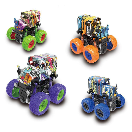 Grafetti Rotating Stunt Big Wheel Bus Assorted Colors 1ct