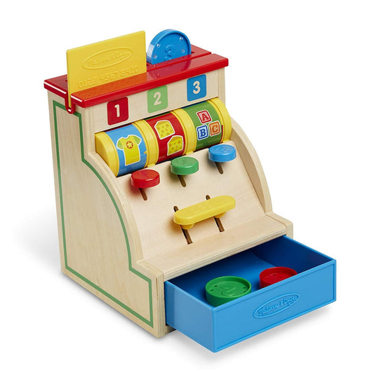 MELISSA & DOUG SPIN & SWIPE CASH REGISTER