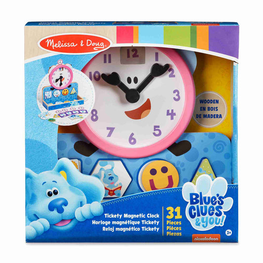 Melissa & Doug Blue's Clue's & You! Tickety Magnetic Clock 31 pieces