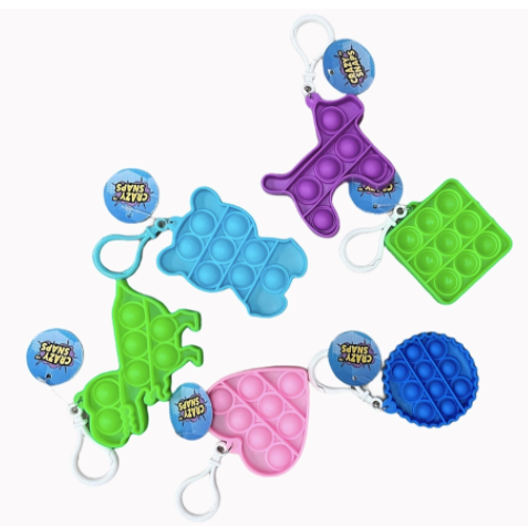 CRAZY SNAPS SMALL KEYCHAIN FIDGET TOY 1CT