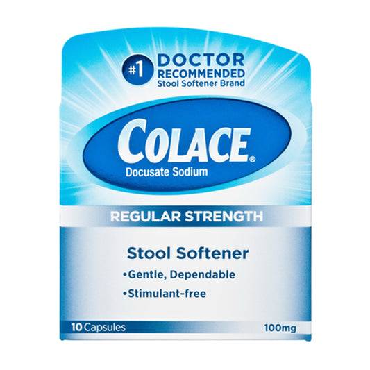 Colace Regular Strength Stool Softener (10 Capsules)