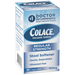 Colace Regular Strength Stool Softener (30 Capsules)