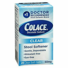 Colace Clear Stool Softener (28 clear softgels)