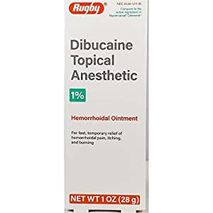 Rugby Dibucaine Topical Anesthetic Hemorrhoidal Ointment 1% (1 oz)
