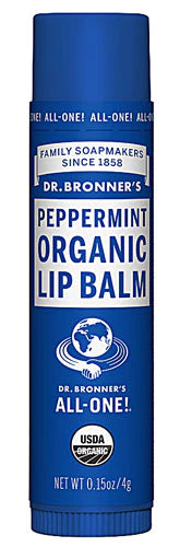 Dr. Bronner's Peppermint Organic Lip Balm 0.15oz