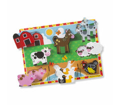 Melissa & Doug Chunky Puzzle- Farm Animals