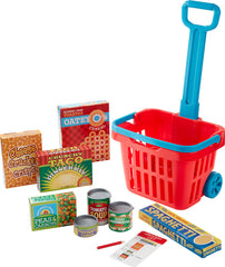 MELISSA & DOUG FILL & ROLL GROCERY BASKET PLAY SET