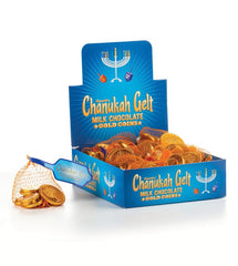 Chanukah Gelt Milk Chocolate Gold Coins .5oz