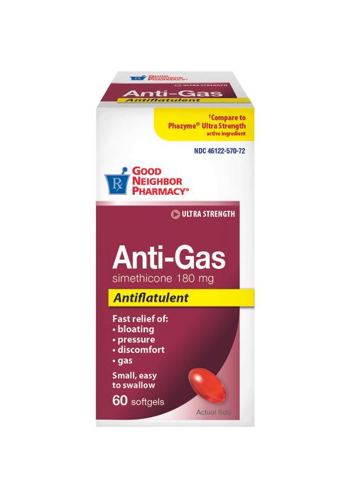 Good Neighbor Pharmacy Ultra Strength Anti-Gas 180mg (60 softgels)