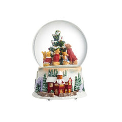 Evergreen Resin Holiday Dogs Water Globe