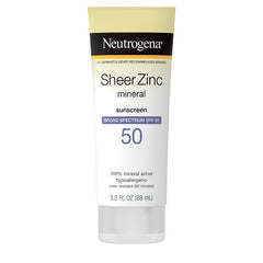 Neutrogena Sheer Zinc Mineral Sunscreen SPF 50