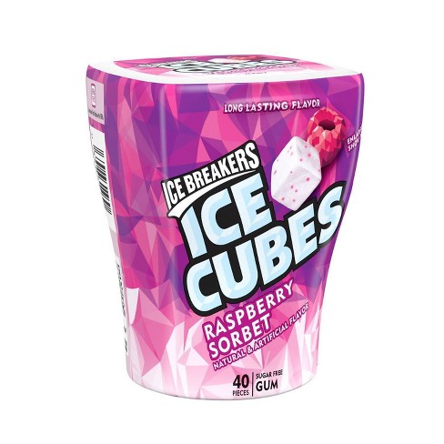 Ice Breakers Ice Cubes Raspberry Sorbet Sugarfree Gum 40pieces