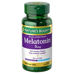 Nature's Bounty Dual Spectrum Melatonin 5mg (60 bi-layer tablets)