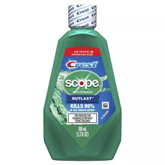 Crest Scope Outlast Mouthwash Fresh Mint 3.3fl oz (travel size)