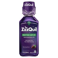 Vicks ZzzQuil Nighttime Sleep-Aid Warming Berry 12fl oz