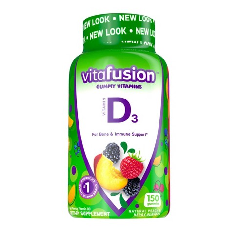 Vitafusion Vitamin D3 Gummies (150 natural peach & berry flavors)