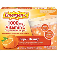 Emergen-C 1,000mg Vitamin C Super Orange (30-0.32oz packets)