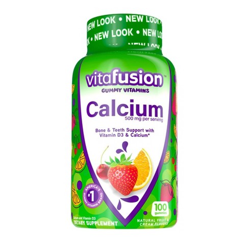 Vitafusion Calcium 500mg (100 fruit flavor gummies)