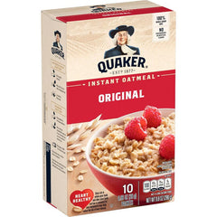 Quaker Original Instant Oatmeal 10-0.98oz packets (NET WT 9.8oz)
