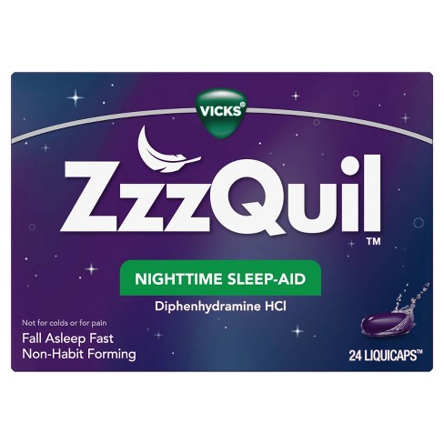 Vicks ZzzQuil Nighttime Sleep-Aid (24 liquicaps)