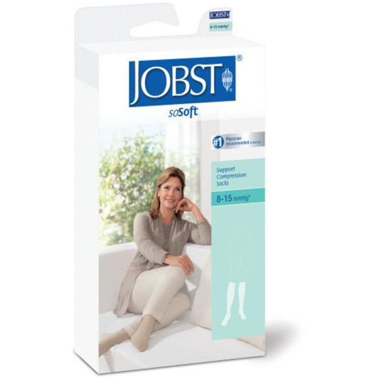 JOBST KNEE HIGH SOSOFT 8-15 WHITE SMALL