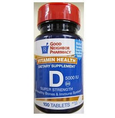 Good Neighbor Pharmacy D3 125mcg (5000iu) 100 tablets